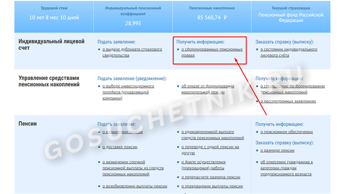 Как проверить начисление пенсии через интернет